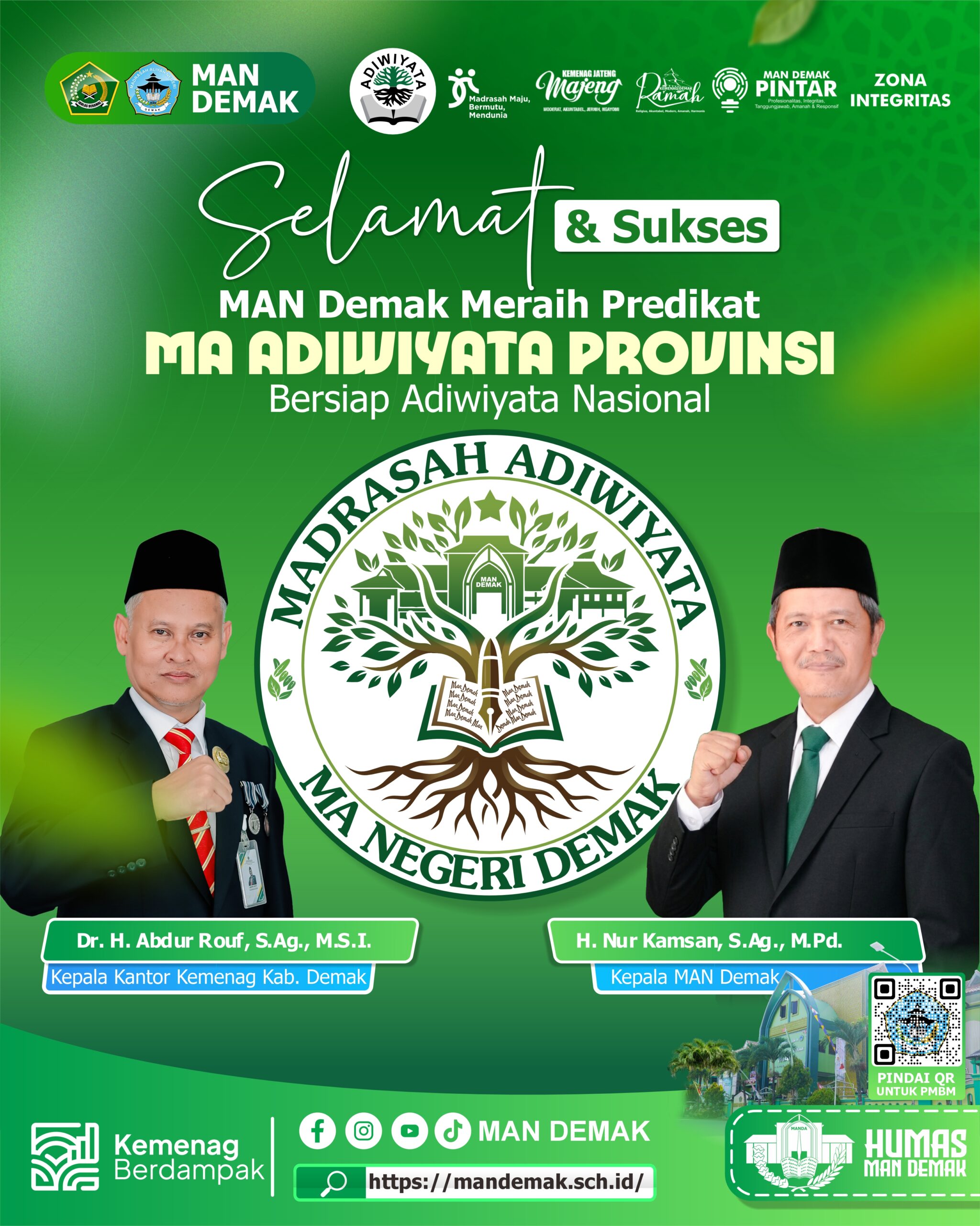 MAN Demak Raih Predikat Adiwiyata Provinsi dan Bersiap Menuju Adiwiyata Nasional