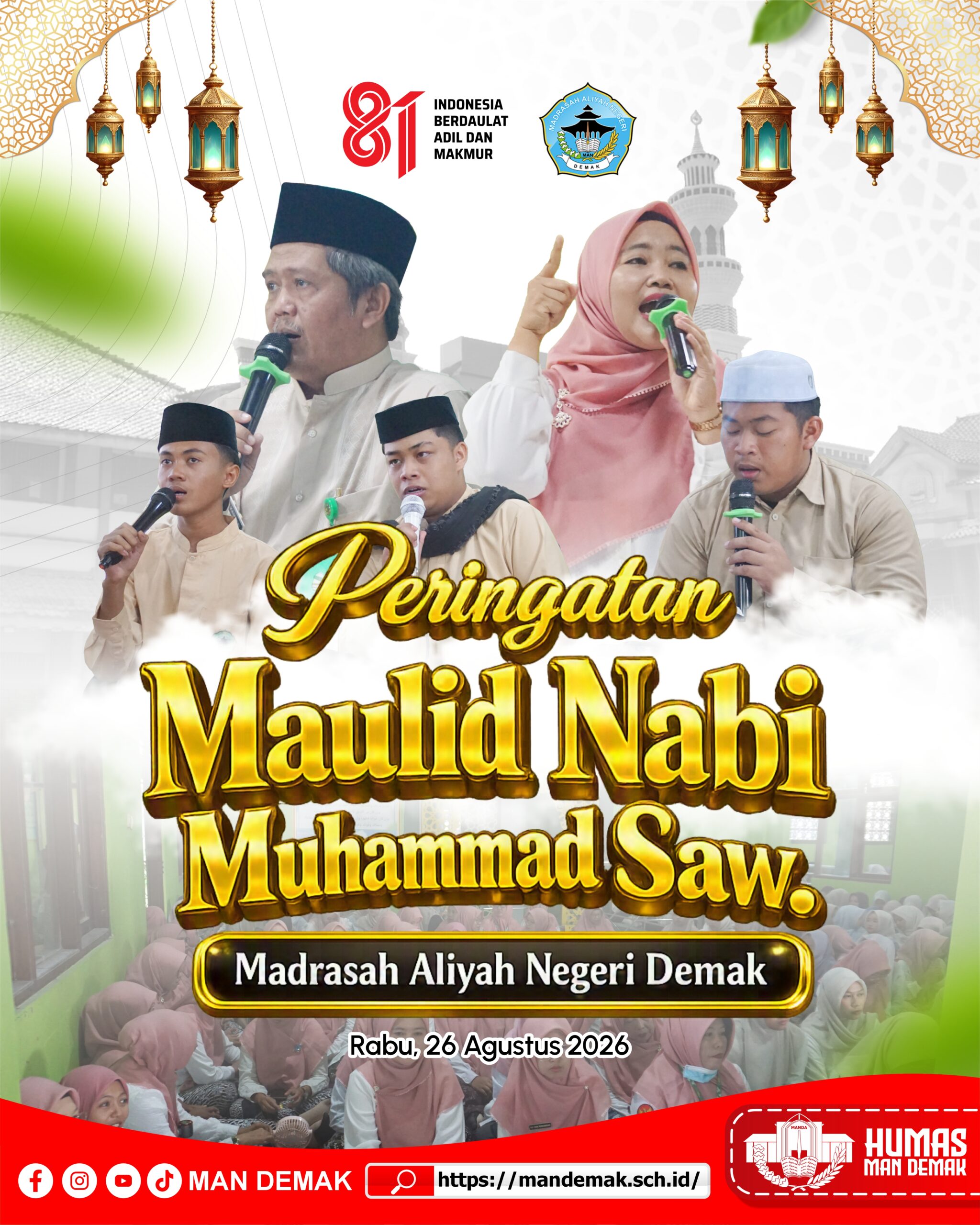 MAN Demak Gelar Peringatan Maulid Nabi Muhammad SAW dengan Penuh Khidmat